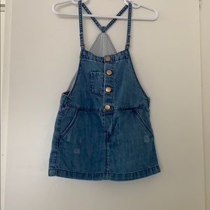 Baby Zara denim pinafore dress// size 18-24// GUC